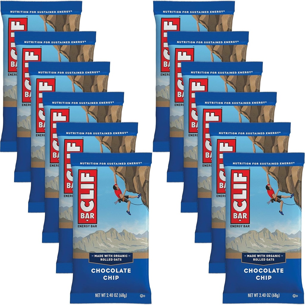 Clif 막대기 차가운 민트 초콜렛 70% 유기 (12x2.4oz)