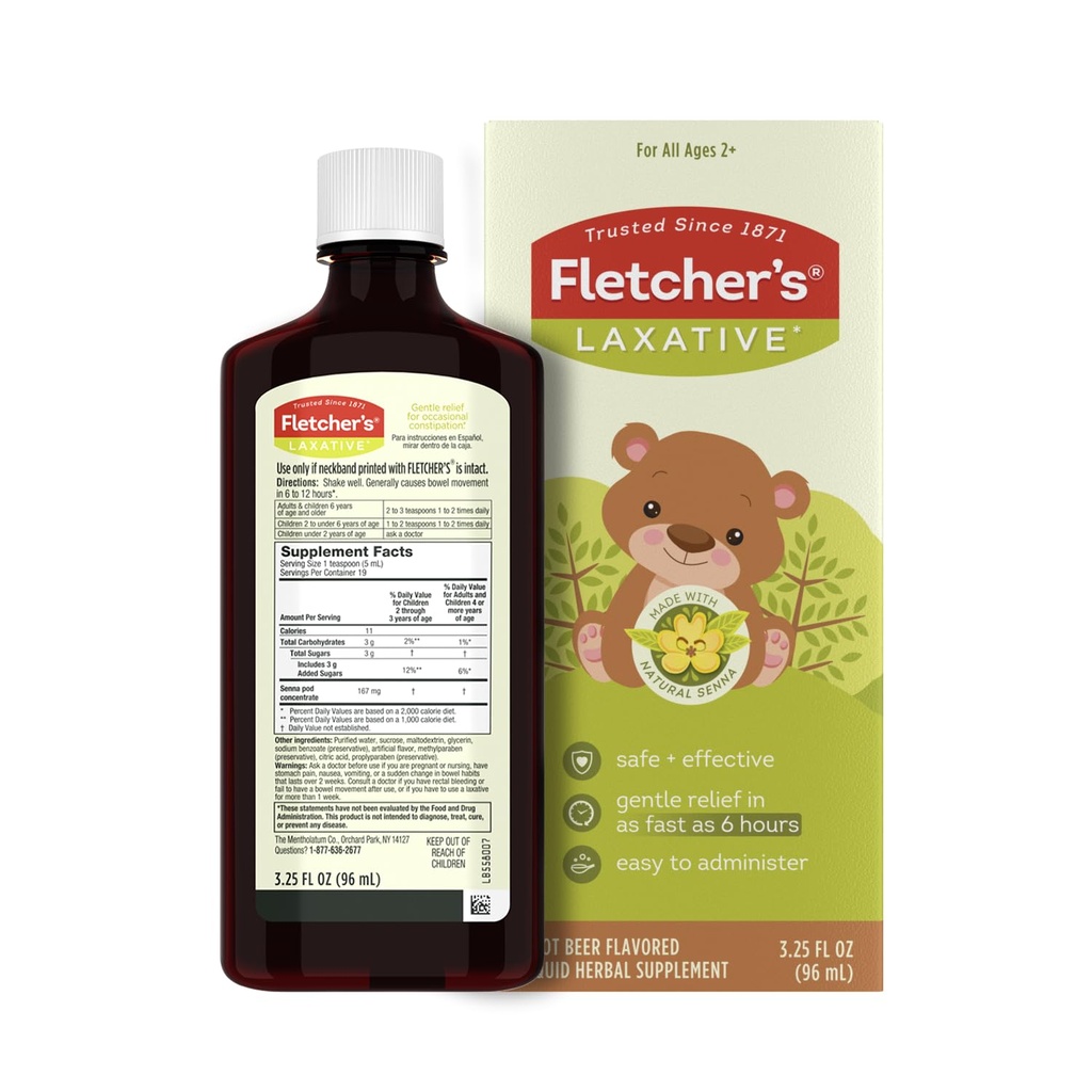 Fletcher의 Laxative, 뿌리 맥주, 3.25 Ounce