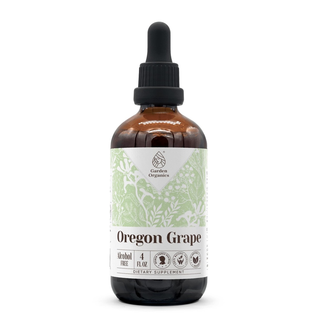 오레곤 포도 알코올 무료 천연 Tincture 추출, 면역 시스템 부스터, 100% (4 fl oz)에서 만든 액체 드롭