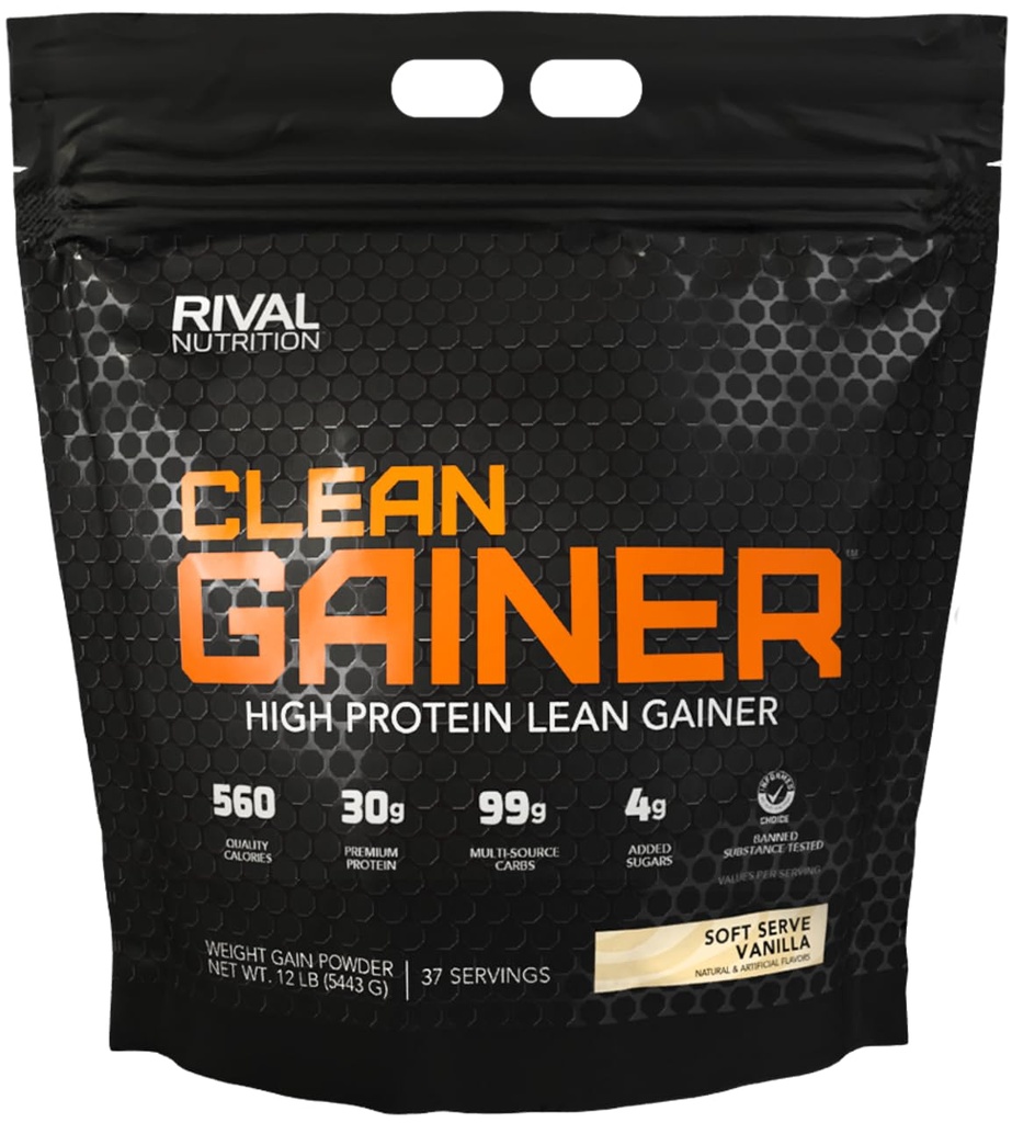 RIVAL NUTRITION 클린 게인 - 소프트 세이버 바닐라 12lb