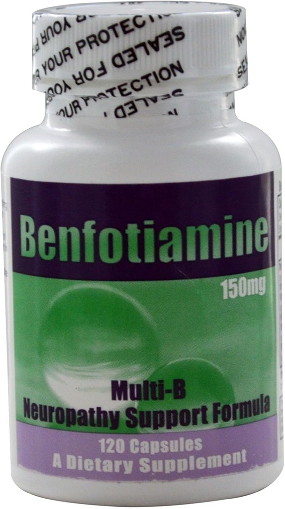 제조자에서 신선한! Benfotiamine Multi-B Neuropathy 지원 공식 150 mg의 120의 모자 - 3 팩