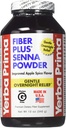 Yerba Prima Fiber Plus Senna Powder, 12 Ounce - 일반 복원, 향상된 Apple Spice 풍미, Stevia Sweetened, Gentle Overnight Relief 제공