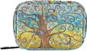 Naanle Tree of Life 7-Day Pill 주최자 가방 지퍼 및 후크 & 루프, 컴팩트 크기, 유니섹스, 8 구획, 능직 캔버스 천, 클래식 스타일