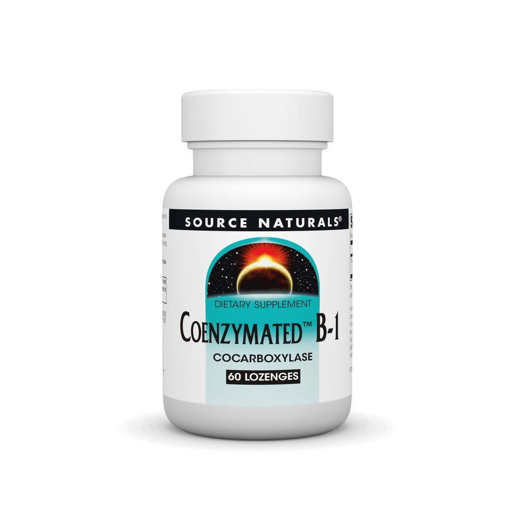 근원 자연적인 Coenzymated B-1 25mg 빠른 행동 Thiamin Cocarboxylase 빠른 녹 - 60 Lozenges