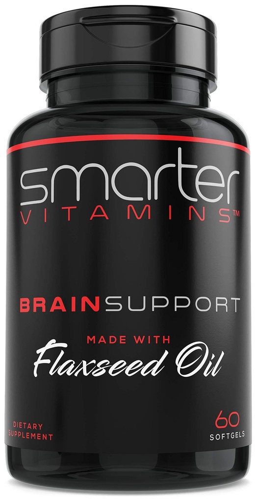더 똑똑한 뇌 지원 Nootropic 보충교재, 알파 GPC, L 티로신 & Acetyl L 카르니틴 ALCAR, Flaxseed 기름, ALA DHA, 60 Softgel 에너지 약으로 만드는