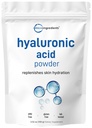 마이크로 성분 Hyaluronic 산 혈청 분말, 100개 그램 | 낮은 분자량, 화장품 급료 | 피부 Hydration와 습기 지원 보충교재 | Vegan, 수용성 (2 시간 안에)