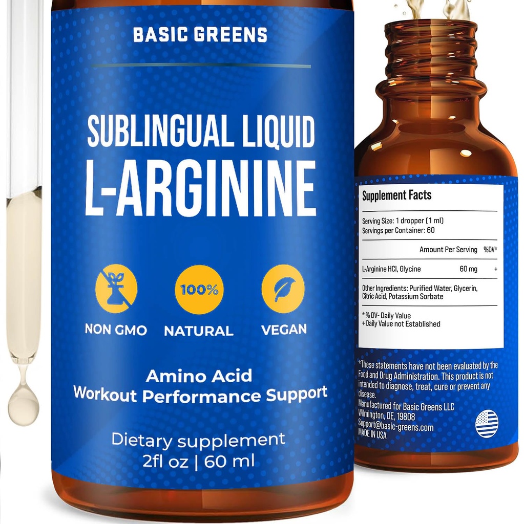 L 아르기닌 액체 - Nitric 산화물 전구체, L 아르기닌 보충교재를 가진 남자와 여자를 위한 L 아르기닌 보충교재