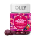 OLLY Immunity 거미, 면역 지원, Elderberry, 아연, 비타민 C, 보충교재, 베리 풍미, 15 일 공급 - 45 조사