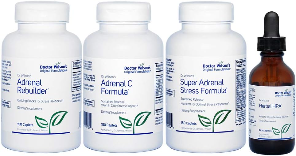 박사. 윌슨의 Adrenal Fatigue 프로토콜 키트 Adrenal Support HPA 대형