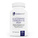 FürstenMED Glucosamine Chondroitin MSM 보충교재 - Bones & 정상적인 연골 건강을 위한 Chondroitin & 글루코사민 영양 보충교재 - 비타민 C - 180 캡슐을 가진 정상적인 합동 건강을 지원하십시오