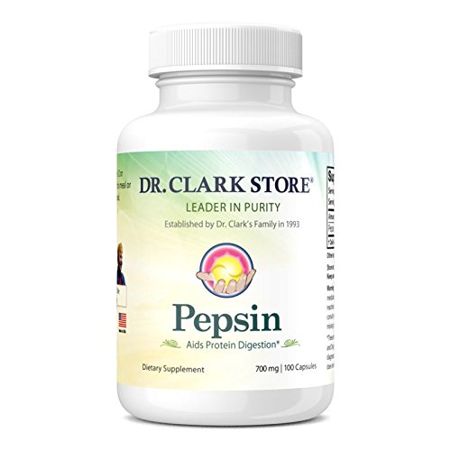 클라크 펩신 보충, 700mg, 100 젤라틴 캡슐 박사