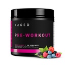 Kaged Original Pre Workout Powder | Berry Blast | Creatine, Beta Alanine, L-Citrulline, BCAA를 사용한 사전 운동 | 274 mg Organic Caffeine | 남성용 사전 보조제 | 20 인분