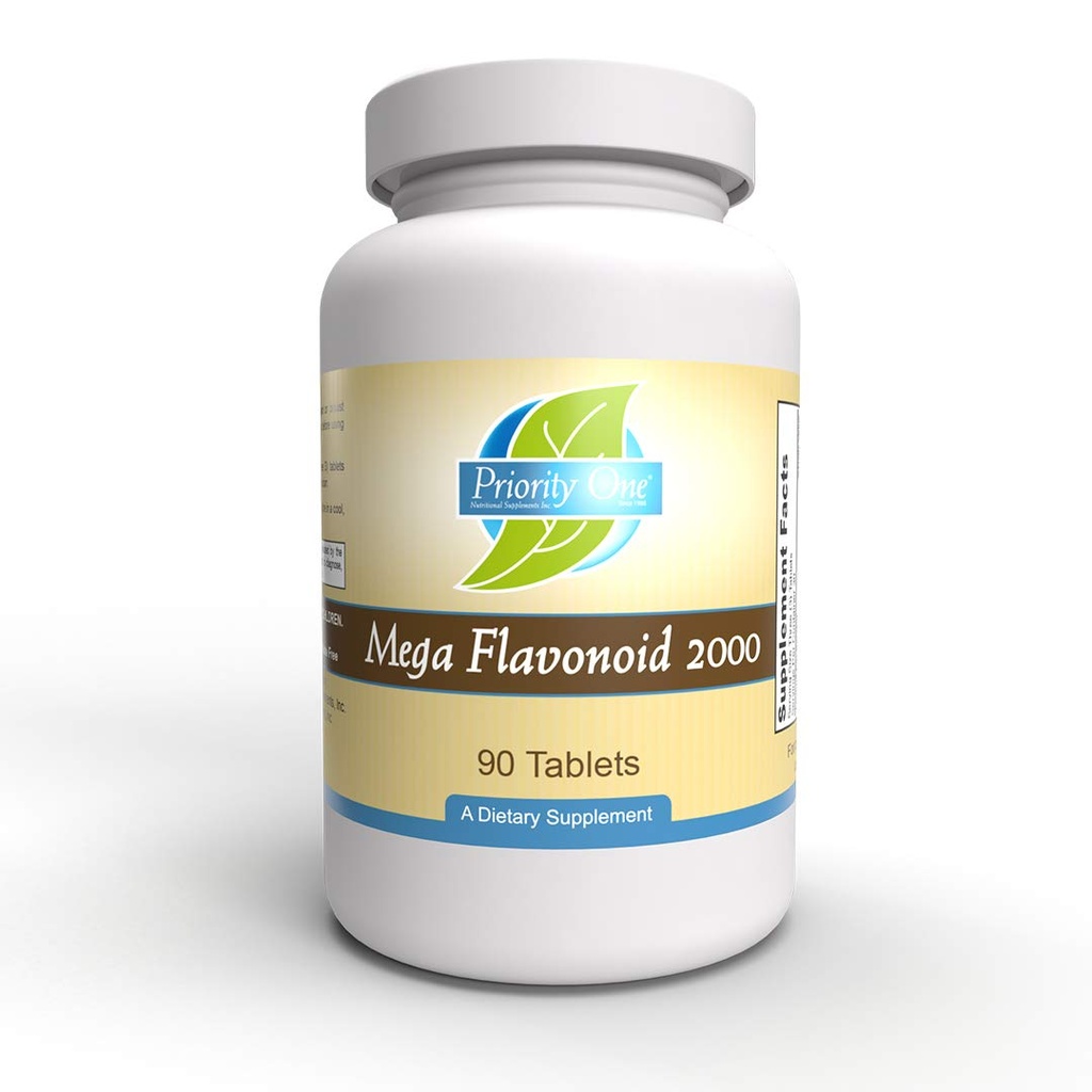 우선 비타민 Mega Flavonoid 2000 90 정제 - 임상적으로 투여 된 bioflavonoid 조합.