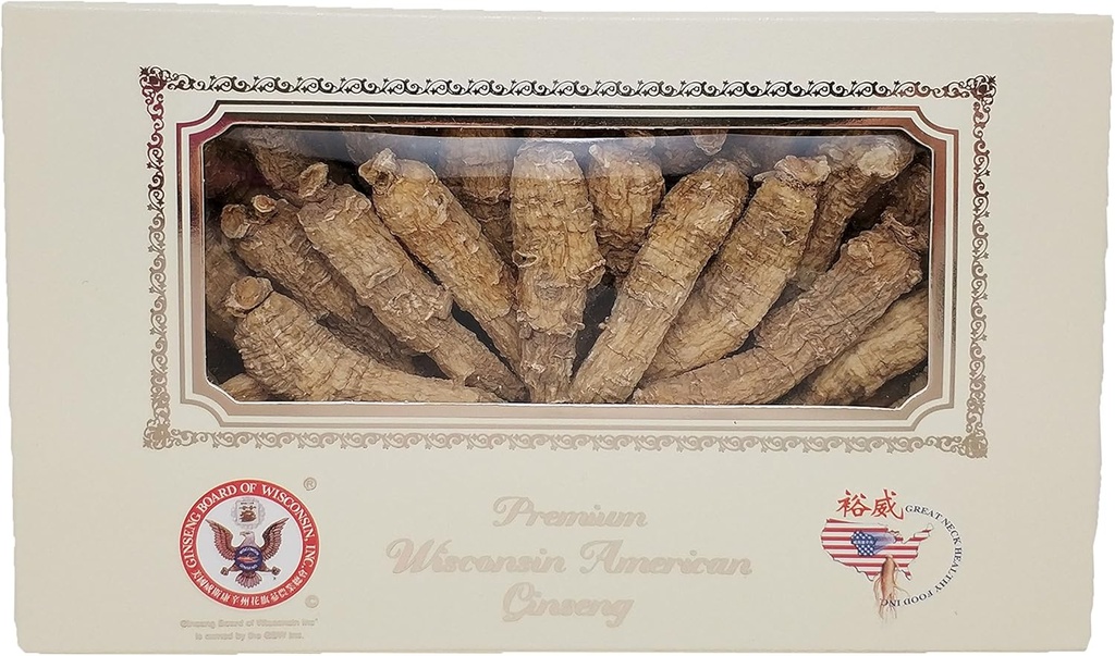 Yu Wei Ginseng - 프리미엄 위스콘신 미국 인삼 간결 매체 (56g / 2oz) Wisconsin 인증의 인삼 보드