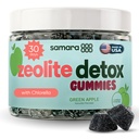 어린이 및 성인, 중금속 비석 및 염소, 활성화 된 Charcoal, Gentle Daily Toxin Cleanse for Kids & Adults, 60 Green Apple Vegan Gummies에 대한 비석 해독