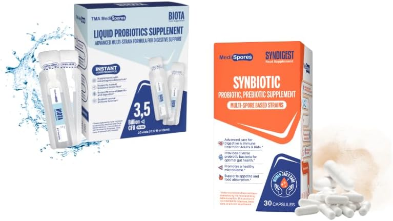 Biota 즉시 Probiotic 매일 음료 Digestive Health & Syndigest Dual Benefit Prebiotic & Gut Health