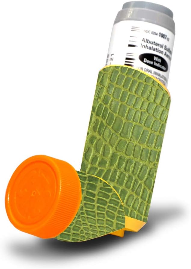 MightySkins skin for Proventil HFA Asthma Inhaler - Croc skin| 방어, 내구성, 독특한 비닐 결정 랩 커버 | 적용, 제거 및 변경 스타일이 용이 | 미국에서 제작