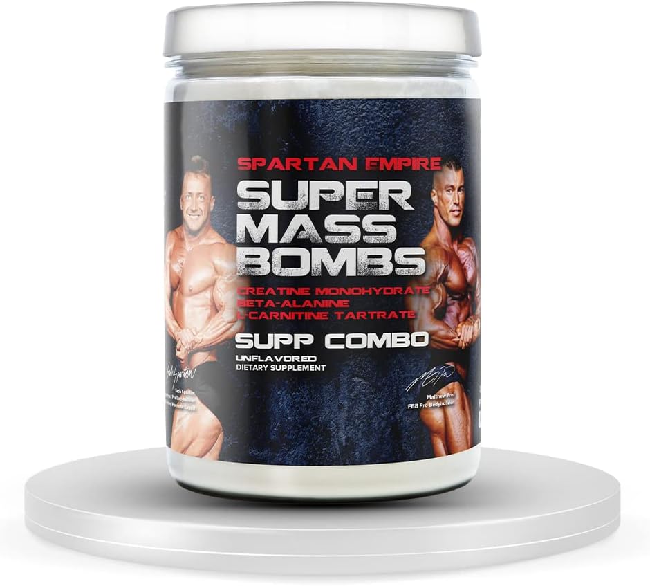 PrometheuzHealth 슈퍼 대량 폭탄 운동 근육 빌더 Creatine, Beta-Alanine, L Carnitine Tartrate - 매일 근육 건물 및 복구 보충 – 45 서빙