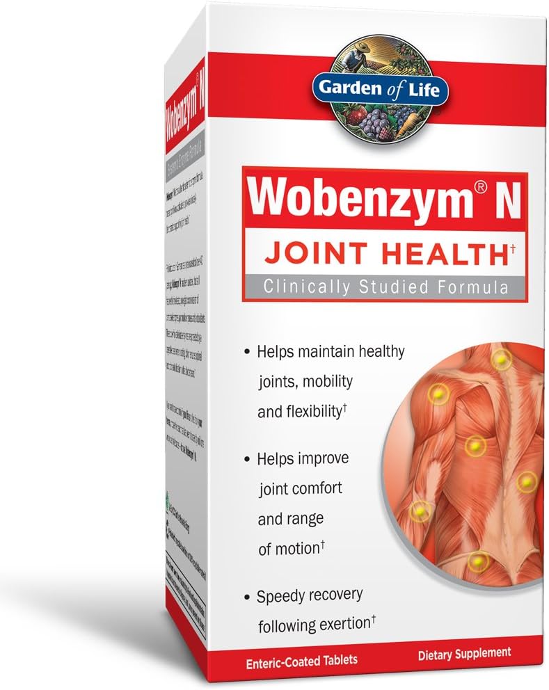 남자와 여자를 위한 생활 합동 보충교재의 정원 - Wobenzym N 체계적인 효소, 건강한 합동을 위한 임상으로 장식된 공식, 기동성, 융통성, 포스트 exercise 회복, 글루텐 자유로운, 800의 정제