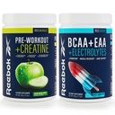 Reebok REEEnergize & REECover Bundle | 사전 운동 + BCAA 성능 팩 | Sour Green Apple & Rocket Moon Pop | 완전한 교육 시스템