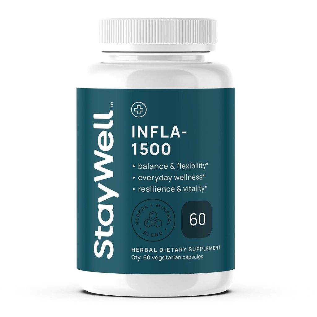 Infla-1500 모든 자연 안전 보충 교재는 심황, 백색 Willow Bark, Ashwagandha, Ginger, Boswellia, Bromelain, Omega-3 및 마그네슘-60ct를 가진 혼합을 추출합니다