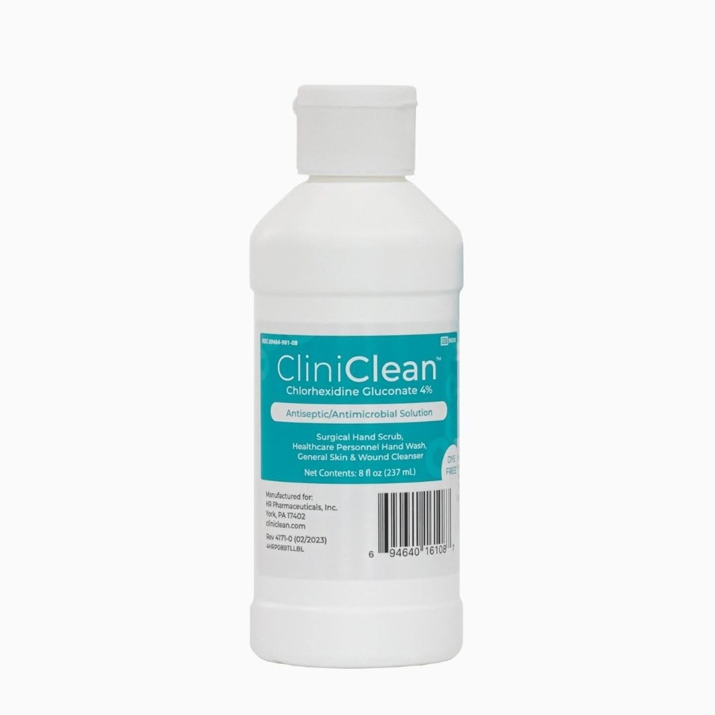 Chlorhexidine Gluconate 4% (CHG), Odorless, 염료 자유로운, 환자 Pre-Op Prep, 개인적인 손 세척, 손 Scrub (4개 oz. 손가락으로 튀김 정상 - 1개의 병) - 마지막 배치를 포함하는 다재다능한, 방부제 해결책