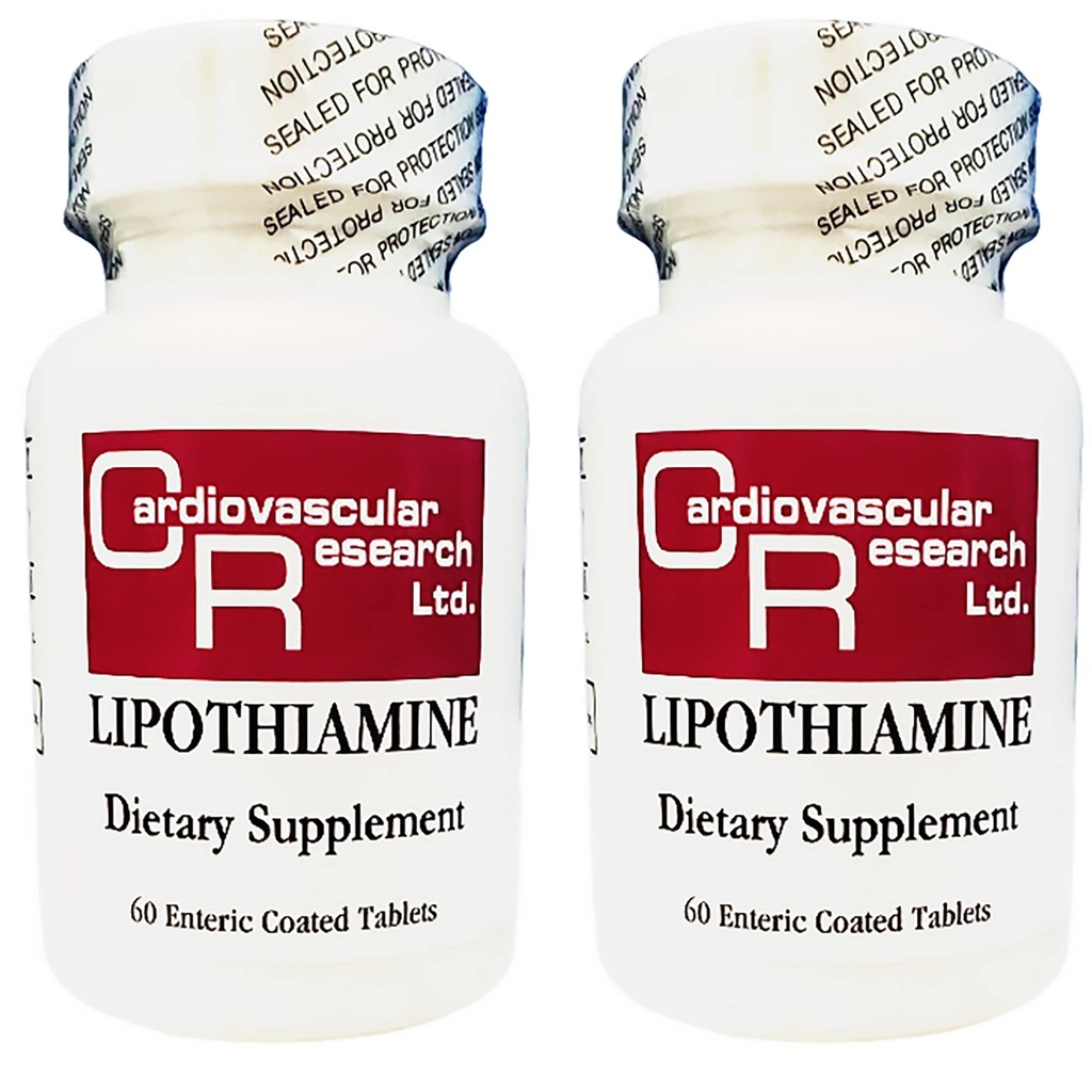 심혈관 연구 Lipothiamine B 보충교재 120 정제 - 알파 Lipoic 산으로 비타민 B1 지금 - 2 x 60 조사