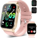 남자 여자를 위한 똑똑한 시계 (Answer/Make 외침), 1.85" HD Smartwatch, 112 스포츠 형태를 가진 적당 시계, 심박수 Sleep Monitor/Step 카운터, IP68는 인조 인간, 깊은 분홍색을 위한 적당 추적자를 방수 처리합니다