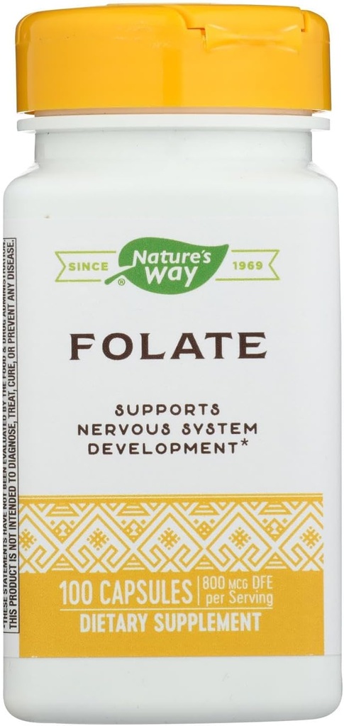 자연의 방법 - Folic 산, 800 mcg, 100 캡슐