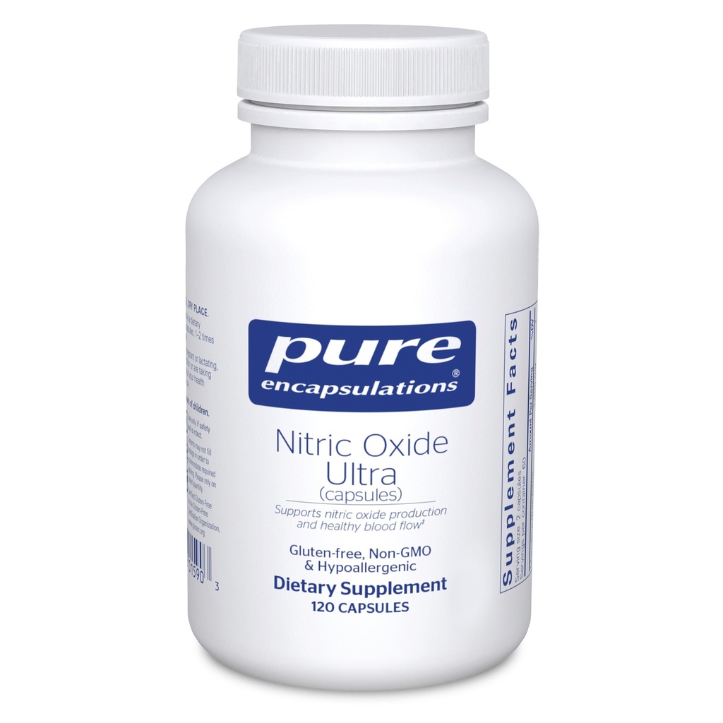 Pure Encapsulations Nitric Oxide Ultra (Capsules) - 보충은 Nitric 산화물 생산, 건강한 혈액 흐름 및 관 건강을 지원합니다 - L-Citrulline & CranLoad Cranberry Extract - 120 캡슐