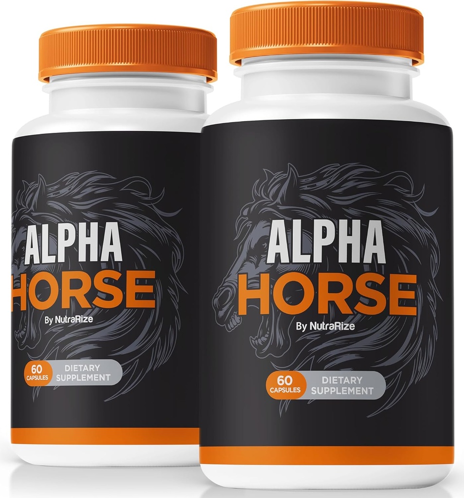 (2 팩) 알파 말 캡슐, 알파 말 공식적인 남성 공식 알약, stamina & 성과를 위한 AlphaHorse, 남자 프리미엄을 위한 알파 말 매일 알약 Pastillas, 알파 Hrse Complex (120의 캡슐)
