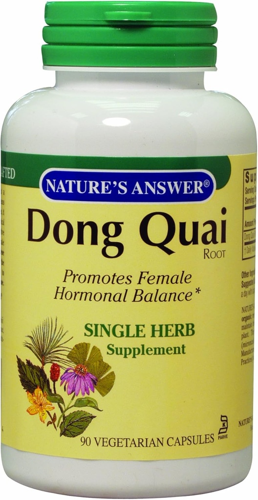 자연의 답변 Dong Quai 뿌리, 90-Count