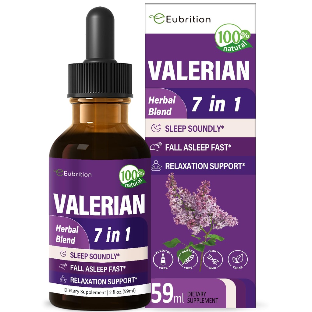 Valerian Root Sleep Support Drops, Passion Flower, Chamomile, Lavender, Soursop Leaves, & Hibiscus Herb Extract 수면에 대한 보충 교재 건강한 & 심하게. Sleep Sounds에 완벽한. 2온스