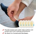 물집 방석 (15PCS) 젤 Hydrocolloid는 손가락, 발가락, 하이힐을 위한 물개 붕대를 밀봉합니다 - 방수 물집 예방 패드, 매우 얇은 접착제