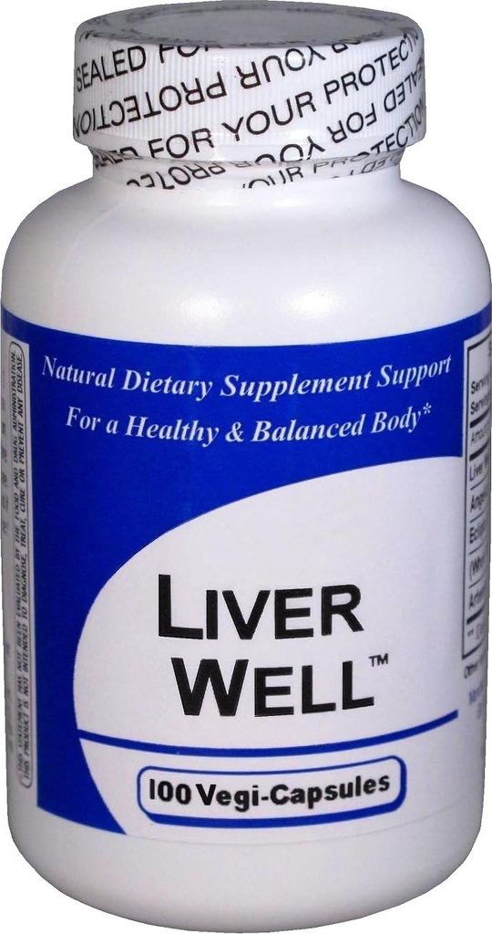 Liver Well 1 병 (100 캡슐) - 농축 초본 혼합 - 다이어트 보충