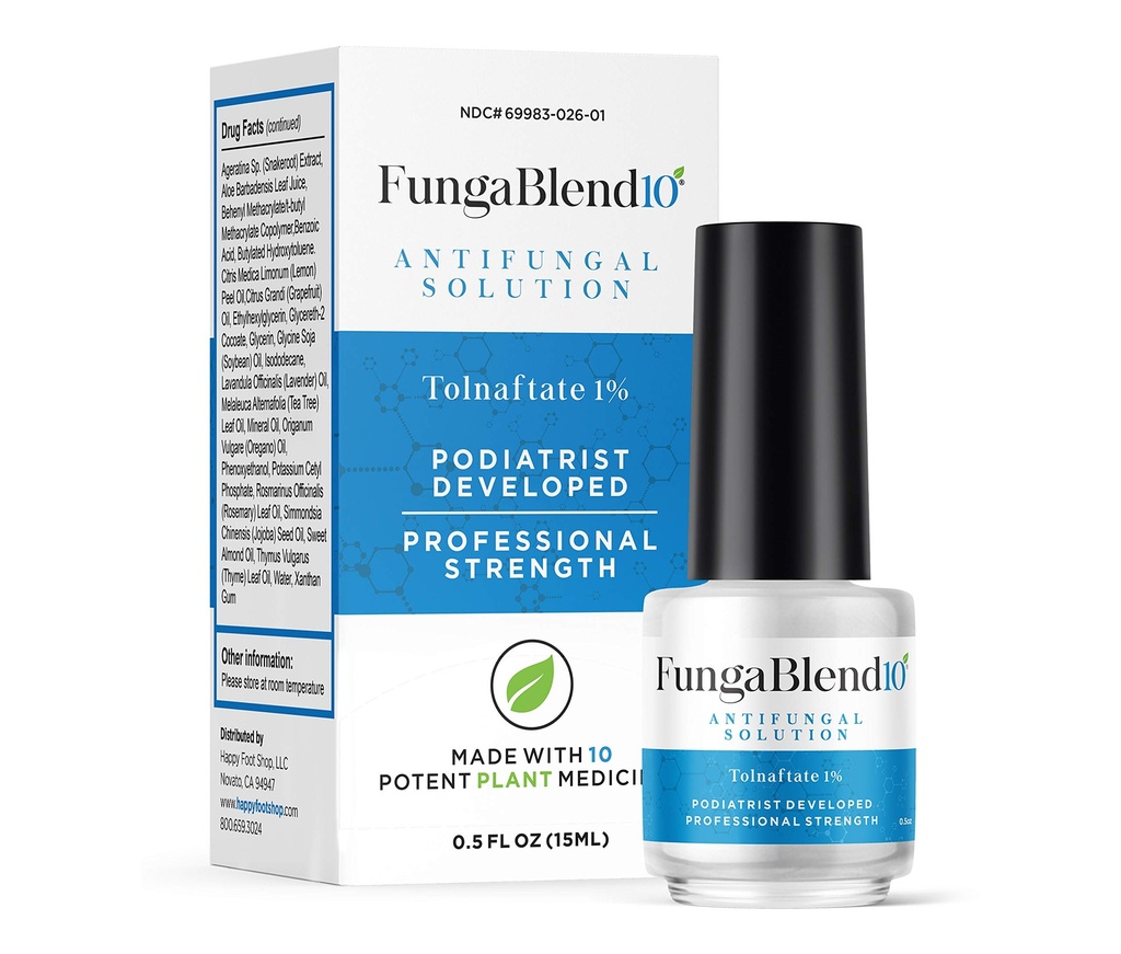 FungaBlend 10 - 항진균성 약물 : 1 % Tolnaftate 및 10 식물 의학 - 네일 수리 젤, Athletes 발, Jock Itch, Ringworm - Toe 및 Finger Nail 용 최신 솔루션
