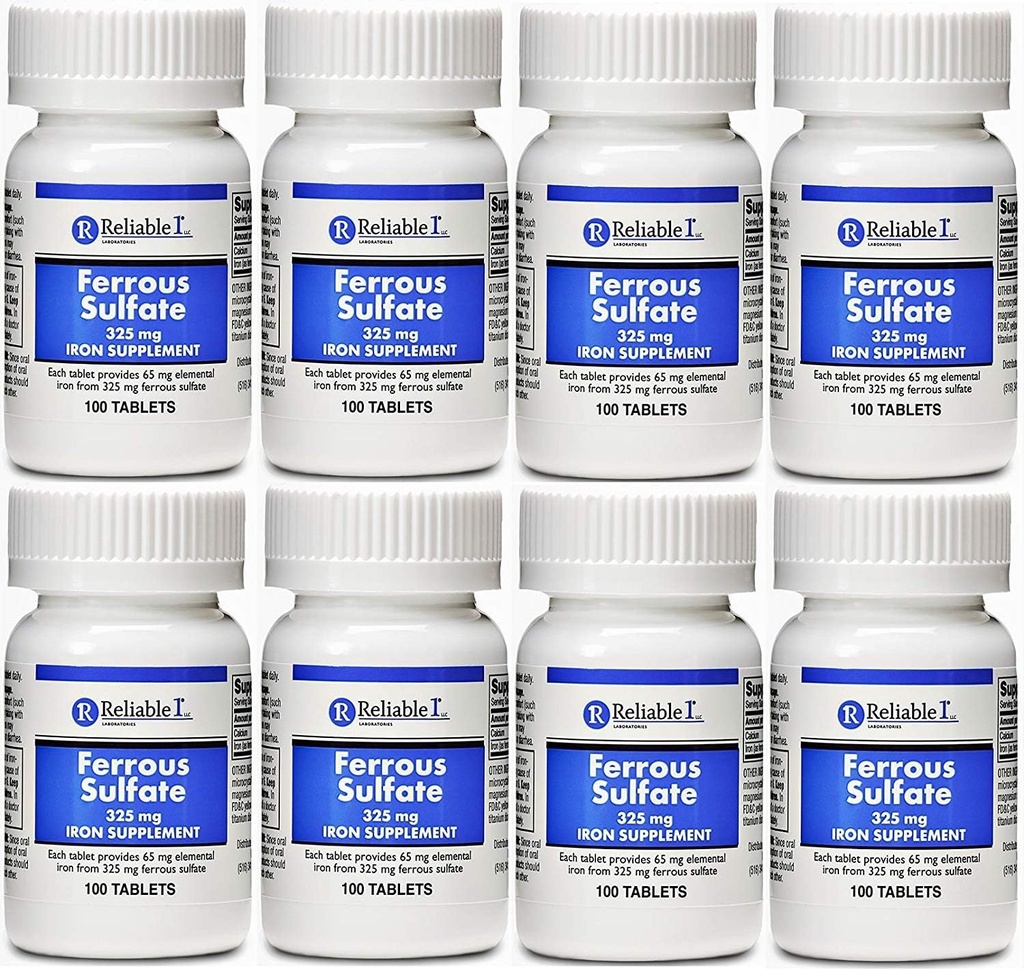 철 황산 철 325 mg 일반 Feosol 100 정제 팩 8