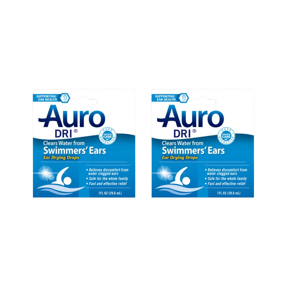 Auro Dri Swimmer의 귀 건조 낙하, 빠른 구호, 1 fl oz. (팩 2)