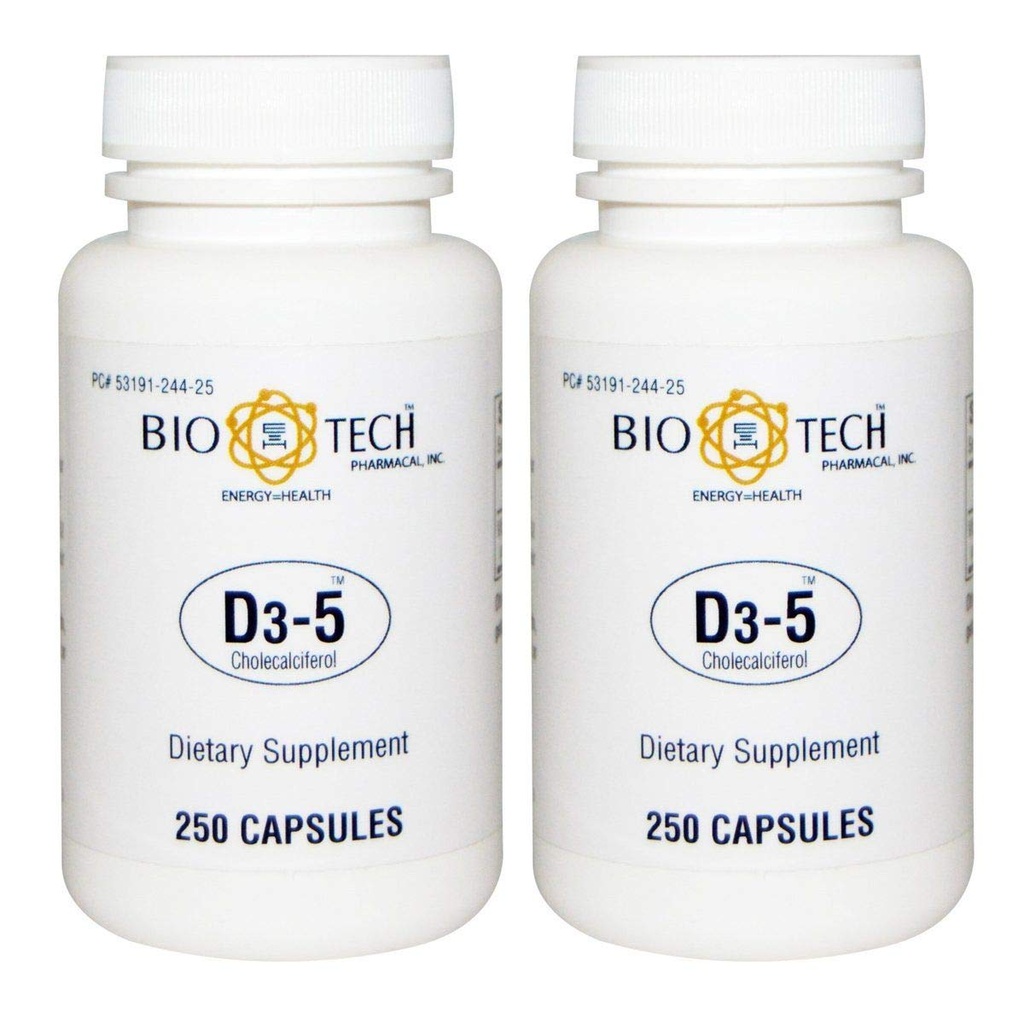 BioTech Pharmacal - D3-5 (5,000 IU) (500 정제)