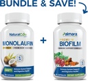 자연적인 치료 실험실 뭉치: 프리미엄 Monolaurin 600mg + Biofilm Complex