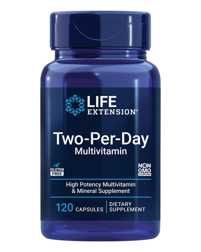 생활 연장 2 당 일 Multivitamin, 비타민 B, C, D의 25 비타민 이상으로 포장되는 아연, 무기물 & 추출물, 2 달 공급, 비 GMO, 글루텐 자유로운, 120의 캡슐