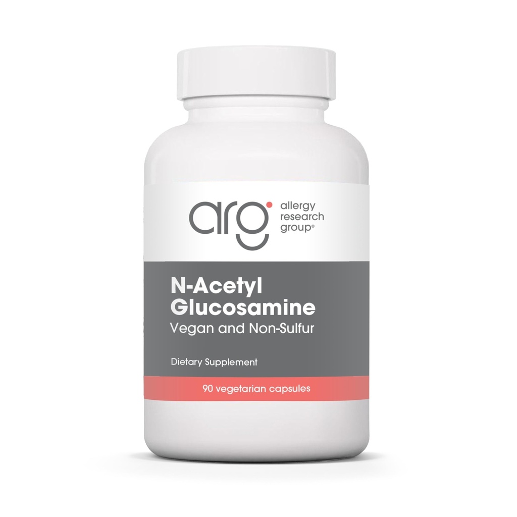 알레르기 연구 그룹 N-Acetyl D-Glucosamine 500mg - NAG 보충교재, 합동 지원, 글루코사민 황산염, 합동 건강 공식, Motility 활성제, 비 황, 채식 캡슐 - 90 조사