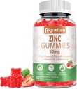 아연 Gummies - 50mg 비타민 C + 비타민 D3 + Elderberry와 높은 효능 아연 - 면역력 지원 - Vegan, Non-GMO 및 글루텐 무료 - 60 Gummies