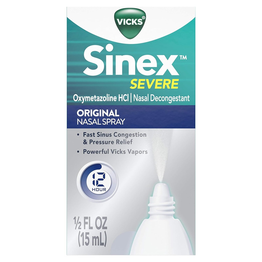 Vicks Sinex 심한 염 분무 0.50 온스