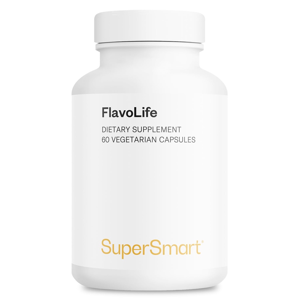 Supersmart FlavoLife (Flavonoid Complex Supplement) - Luteolin, Myricetin, Fisetin, Rutin, Quercetin, EGCG, Apigenin, Hesperidin | 비 GMO 및 글루텐 무료 - 60 채식 캡슐