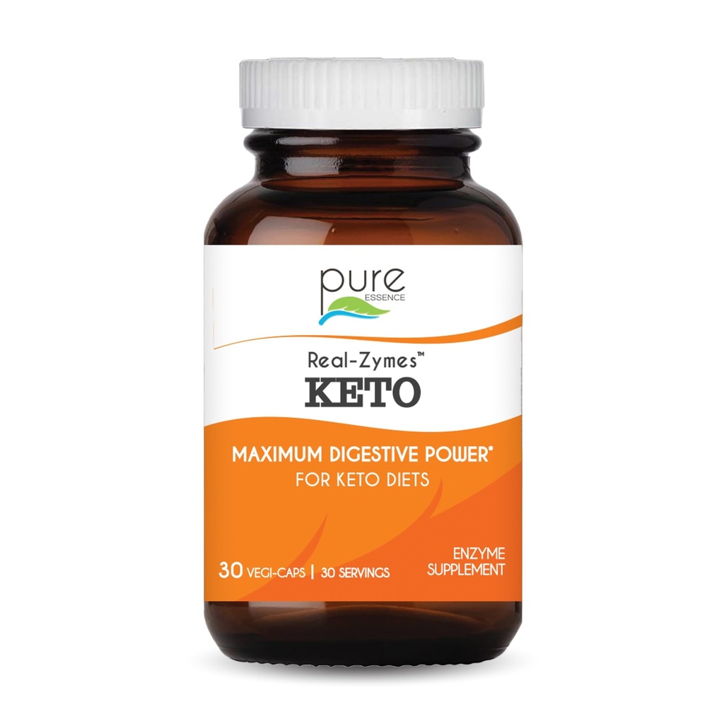 Real-ZymesTM KETO는 더 나은 소화를 위한 Probiotics를 가진 소화 효소 보충교재 - Bloating, 가스, Belching, Diarrhea, 변비, IBS, 등의 기복을 위한 자연적인 지원 - 30의 모자