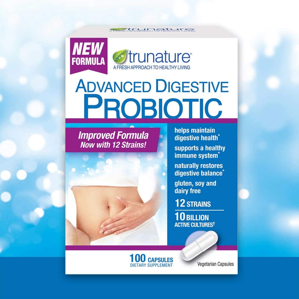 TruNature 소화 Probiotic 캡슐, 100 조사