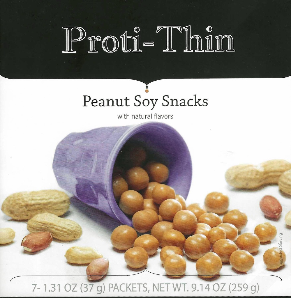 Proti-Thin 땅콩 콩 식사, 15g 단백질, 낮은 칼로리, 낮은 지방, 낮은 캐비넷, 글루텐 성분 없음, 다이어트 단백질 퍼프, KETO 친절하고, 이상적인 단백질 호환, 7 카운트 박스