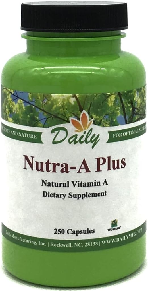 일일 제조 Nutra-A PlusTM (채식 비타민 A-Palmitate & Beta-Carotene) 250 채식 캡슐