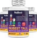 NuBest Tall Kids - 나이 2에서 9까지의 멀티비타민 및 미네랄 - Bone Strength & Immunity Support - 어린이, 유아 건강 - 동물 모양 - 180 Chewable Berry Tablets | 3 개월 공급